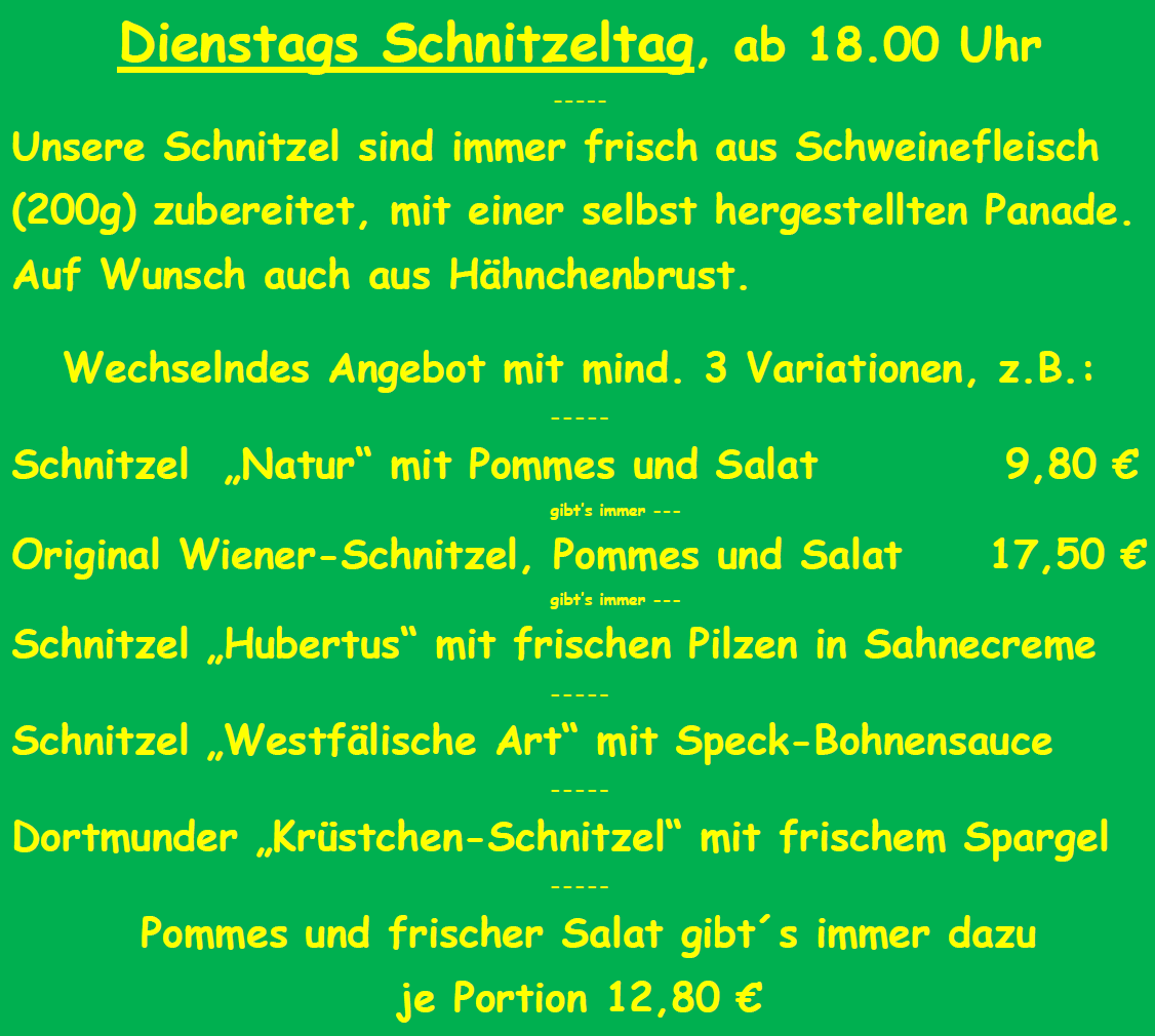 Schnitzeltag
